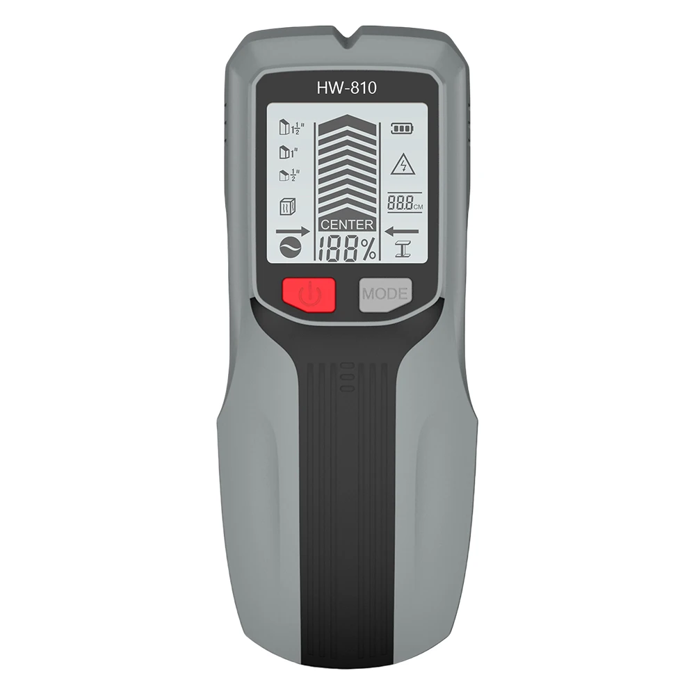 Buscador de vigas inteligente 6 en 1, escáner de pared, Sensor de escáner de pared eléctrico de alta precisión para pernos de Metal de alambre de CA, tubería de unión de madera