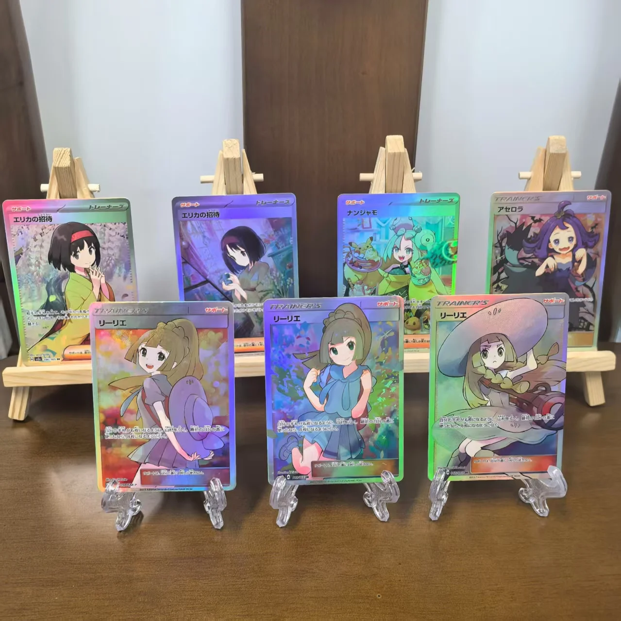 

15Pcs Ptcg Pocket Collection Cards Lillie Iono Erika Japanese Trainers RARE Single Card Classic Game Anime Cards Gift Toys