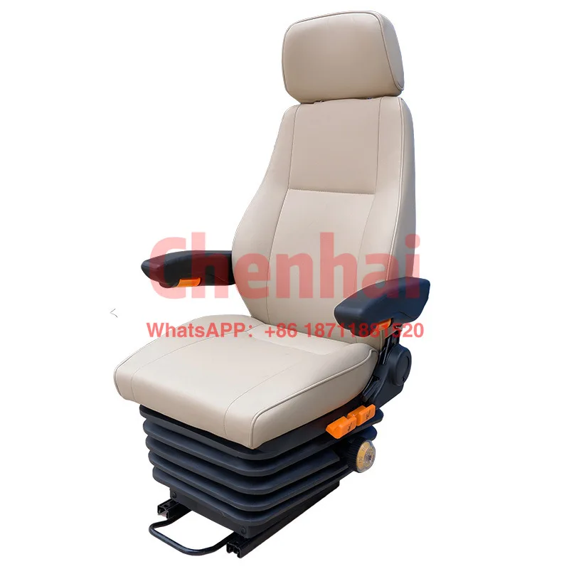 Customized Car Seat, Airbag Shock Absorber Mechanical Shock Absorber Driver Seat, RV Driver With Shock Absorber 360 Swivel Seat