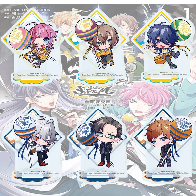 Hypnosis Mic -Division Rap Battle- Cute Kawaii Anime Figure Acrylic Stand with Printed Base Cute Desk Decor Party Gift Keychain
