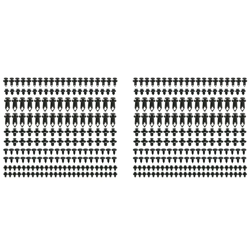 

L39A-380 шт. автомобильные заклепки, комплект зажимов для отделки автозастежка, пластиковая застежка, заклепка