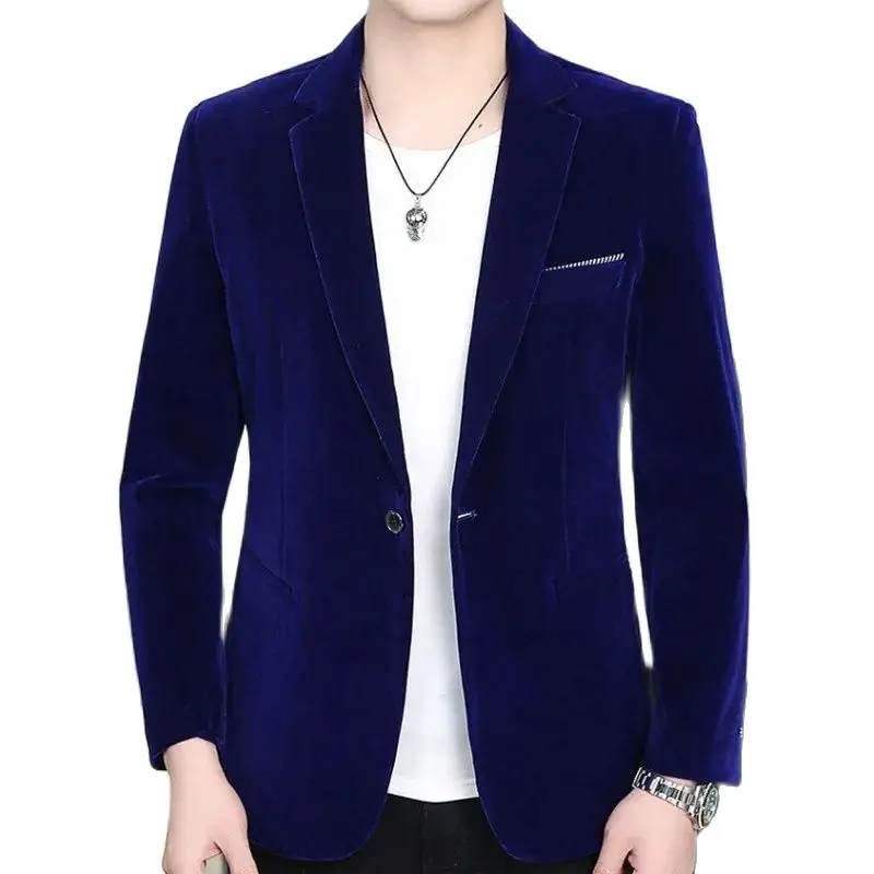 

2025 spring new explosive pattern single west coat casual fashion everything soft and comfortable suit men's clothing