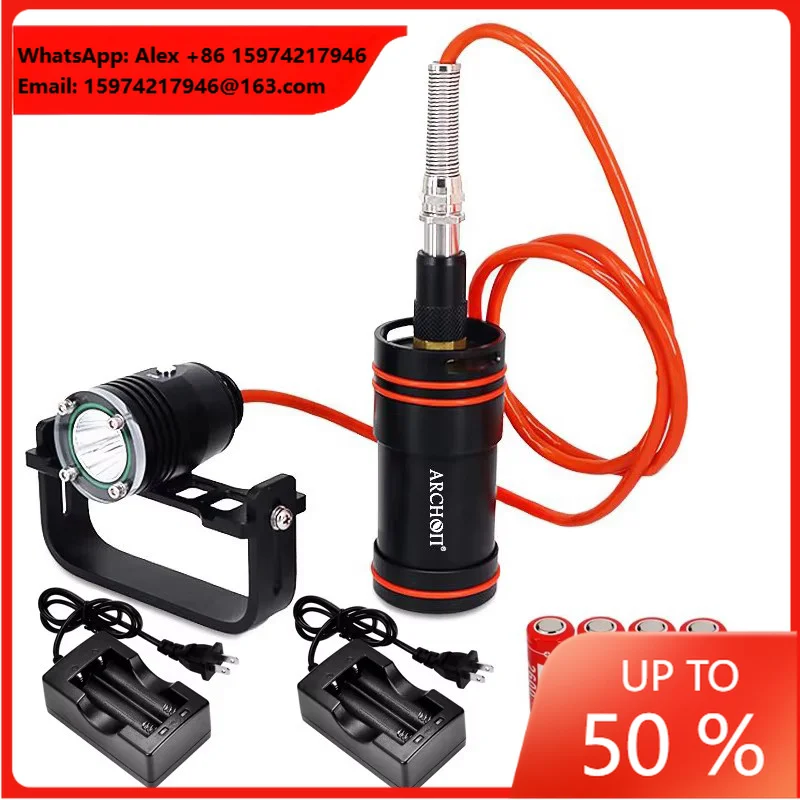 ARCHON DH26 II Diving Light Outdoor Equipment Adventure Handheld Canister Diving Flashlight Video Fill Light & Strobe Lamp
