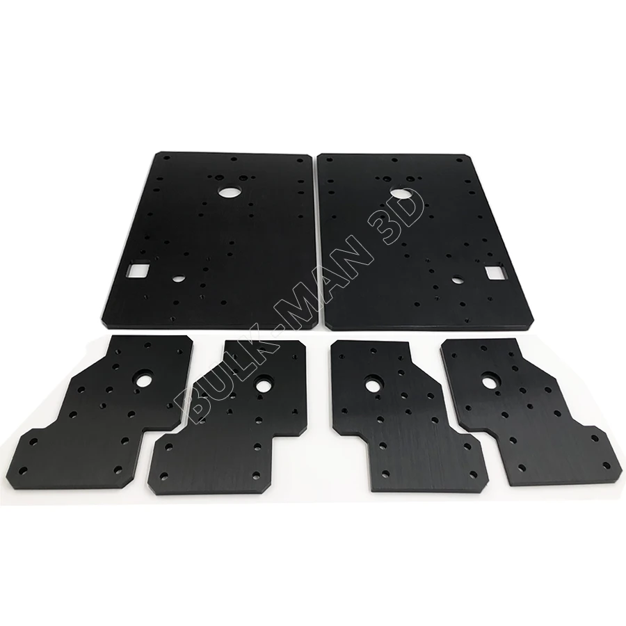 Bulk-Man 3D WorkBee CNC Aluminum Plate kits 6mm Thickness 6061-T5 23pcs Aluminum Plate Sets for WorkBee Mechanical Kits Build