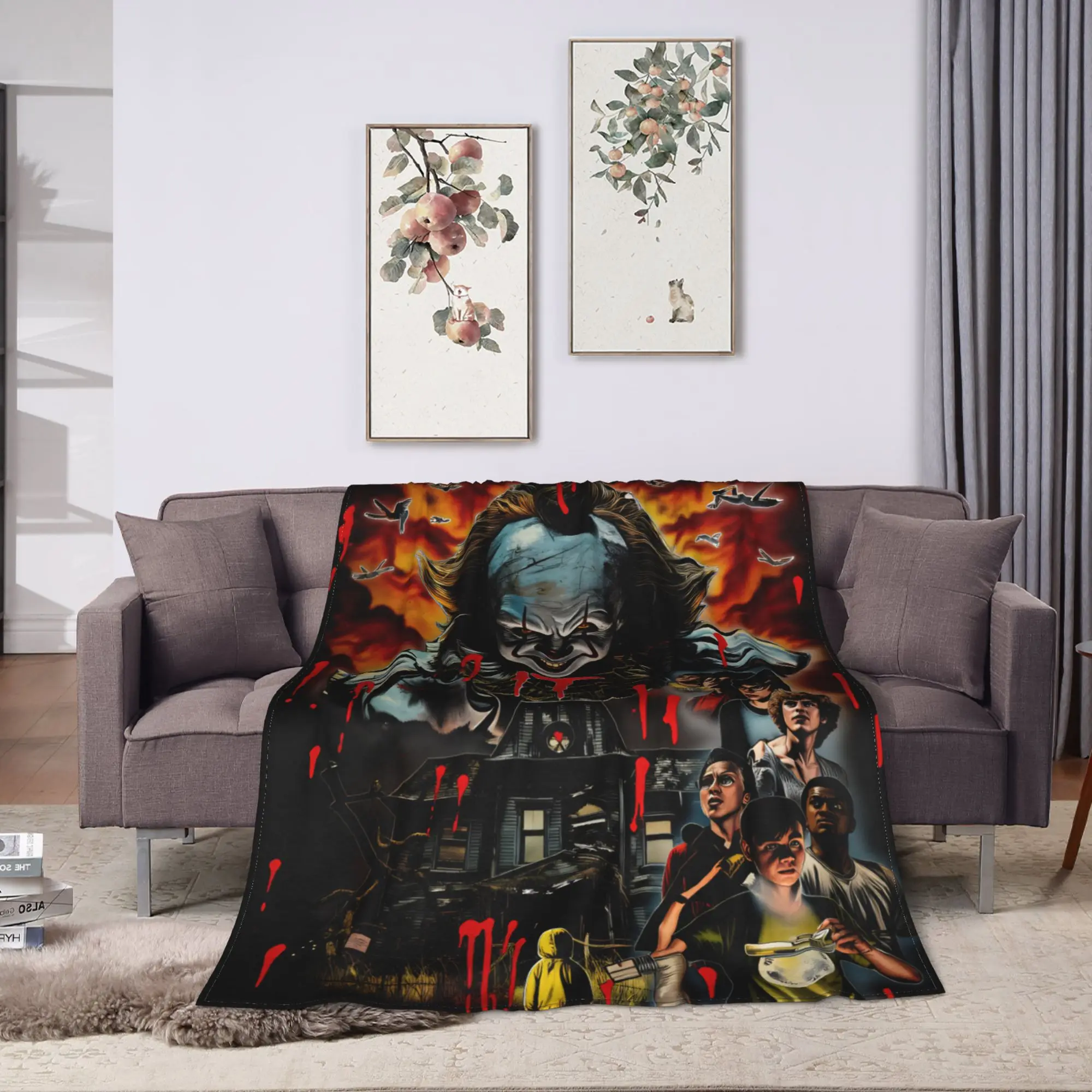 IT Welcome To The Derry 2025 Soft Warm Blanket  Travel Office Plush Throw Blanket Home Decor Flannel Bedspread Sofa Bed Cover