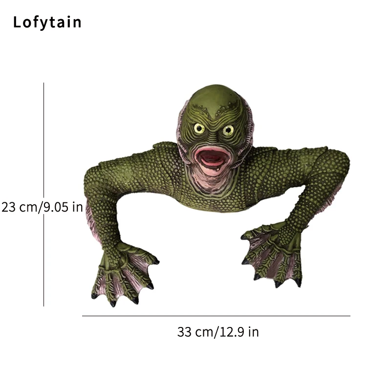 Figura de criatura de la laguna Negra para niños, modelo de Cosplay, lagarto, hombre, monstruo, decoración al aire libre, regalos de Halloween,