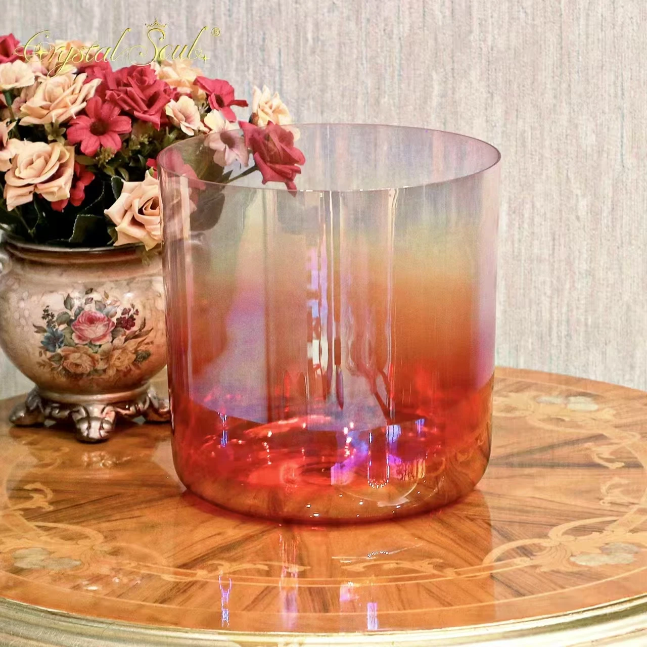 كريستال سول كلاسيك سبعة الشاكرات الأحمر كريستال جرس الموسيقى مجموعات التأمل كيمياء السلطانيات مصدر الشركة المصنعة #2