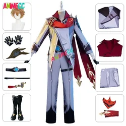 ANIMECC in Stock XS-XL Tartaglia Cosplay Costume Wigs Mask Shoes Anime Game Genshin Impact Halloween Party Outfit for Men Women