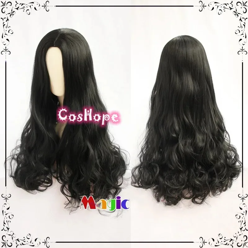 

Yukako Yamagishi Косплей Длинный вьющийся черный парик Косплей Аниме Косплей Термостойкие синтетические парики