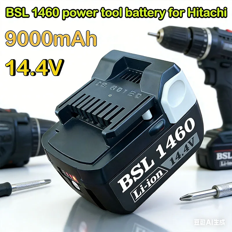

BSL 1460 power tool battery 14.4V 5000mAh-9000mAh For Makita cordless power tools DS14DBSL, DS14DBL2 WR14DSL and other series