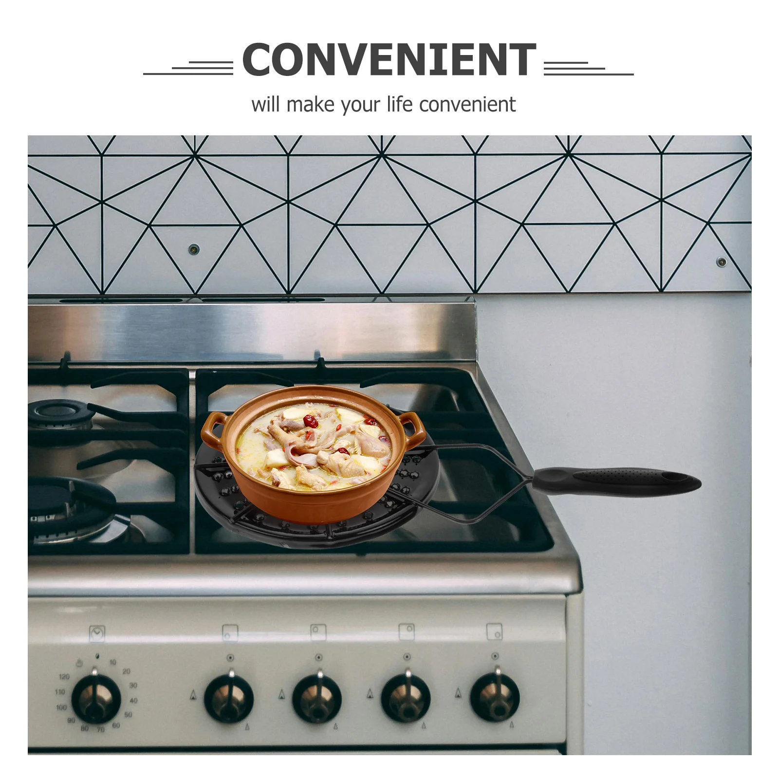 Heat Diffuser for Gas Stove Heater Induction Disk Coffee Black Hob Adapter Plate