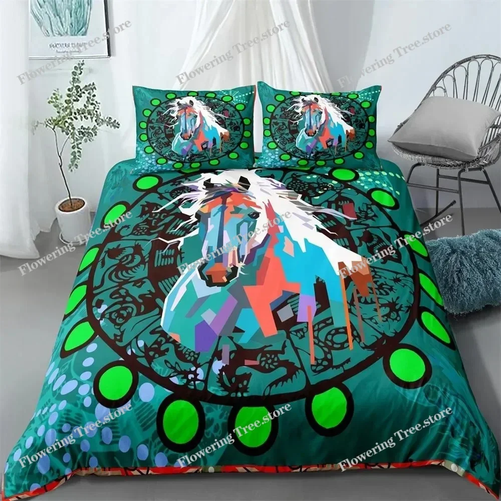Constellation Duvet Cover Set Aries Galaxy Theme Twin Bedding Set King Size Polyester Quilt Cover for Constellation Lover