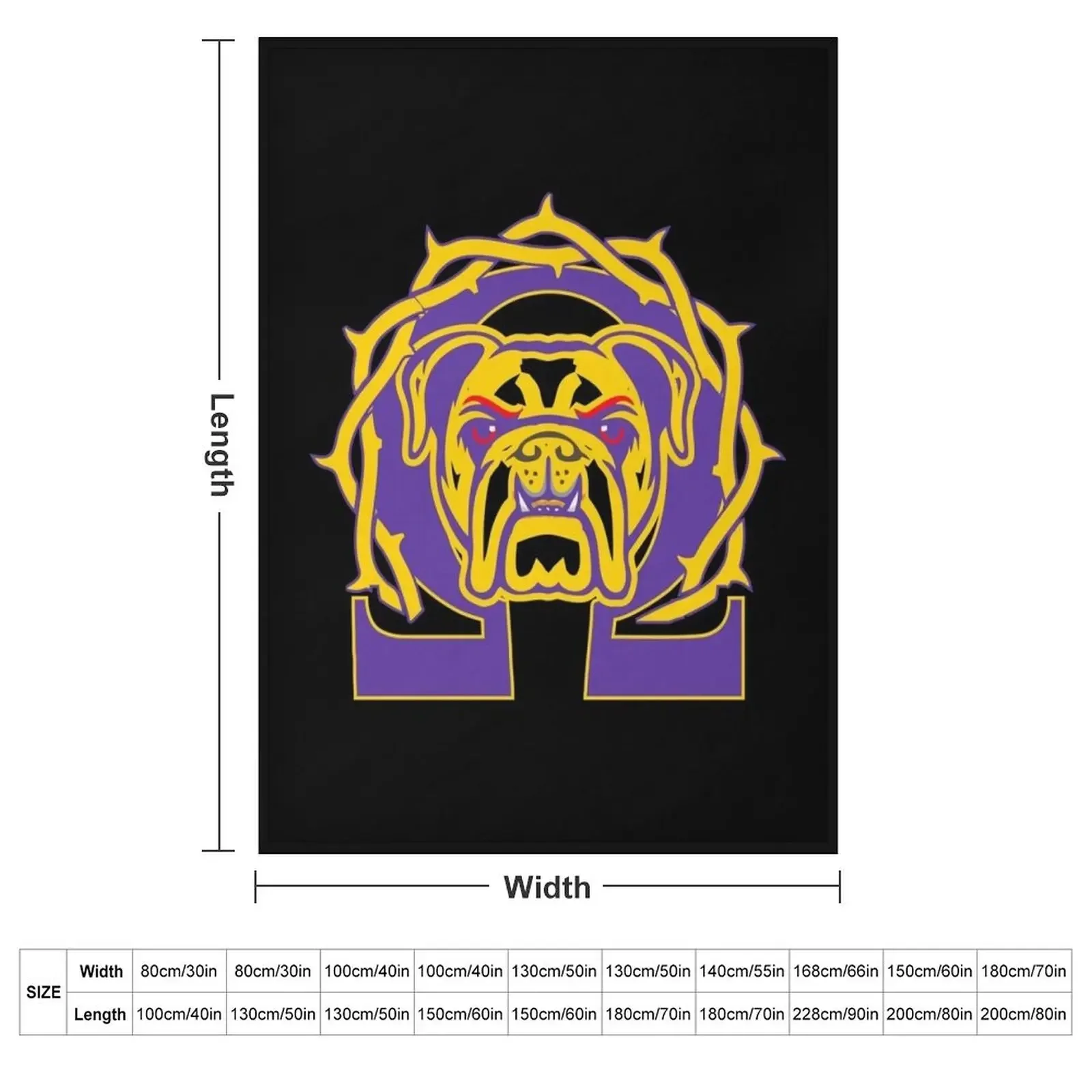 Men's Omega Que Dawg Psi Phi Purple Gold Fraternity Throw Blanket Baby Cute Plaid Sleeping Bag Blankets