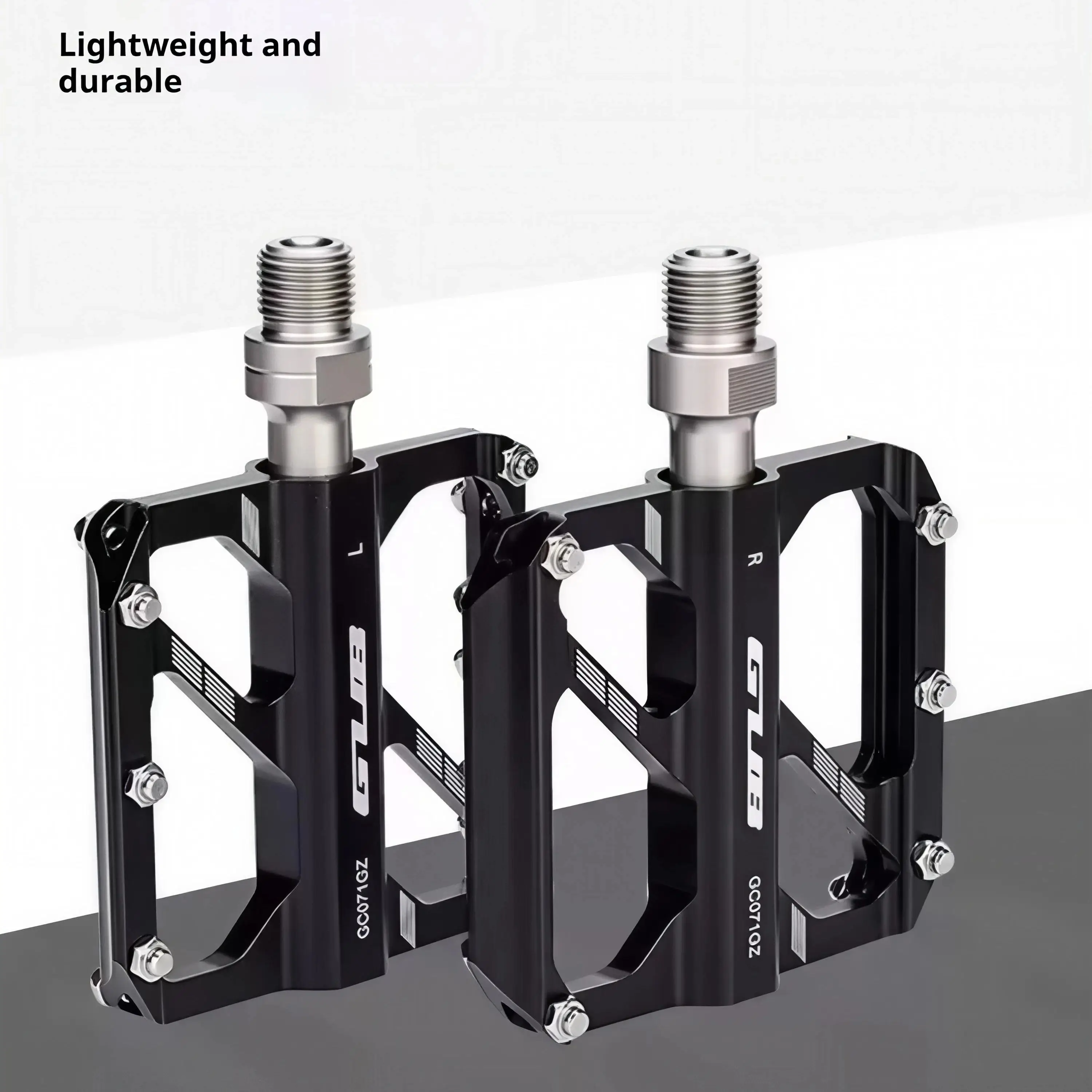 GUB 071GZ 3-Lager MTB Rennrad-Pedale aus Aluminiumlegierung, rutschfeste Plattform-Fußstützen für Fahrräder, leichtes, langlebiges Fahrradzubehör