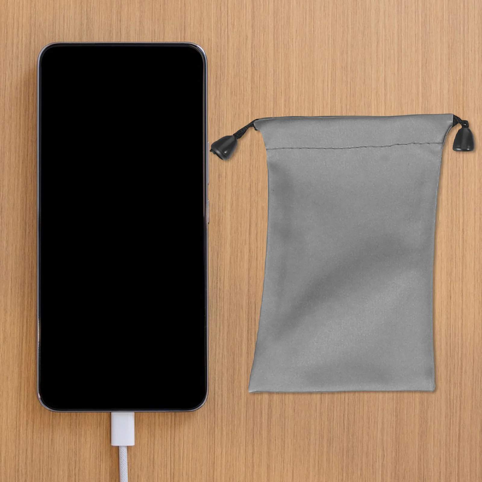 

5Pcs Drawstring Storage Bag Power Bank Cables Travel Organizer Pouch Electronics Accessories Compact Nylon Portable