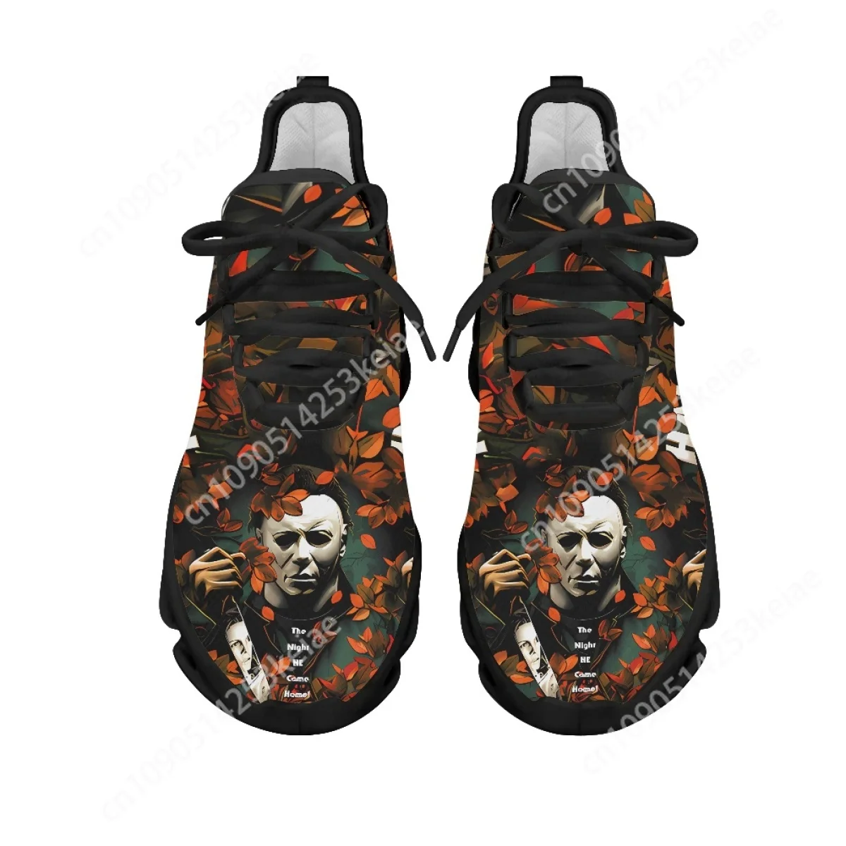 Custom Made Halloween Shoes Horror Movie Character Michael Myers Print Unisex Walking Sneakers Casual Running Shoes Zapatillas