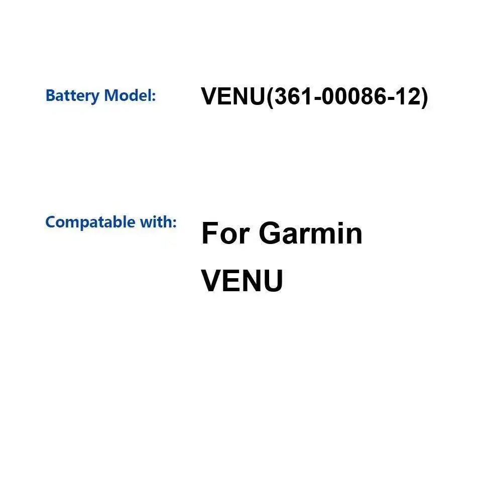 

180Mah Reliable Power For Garmin Venu 361-00086-12 Watch Battery