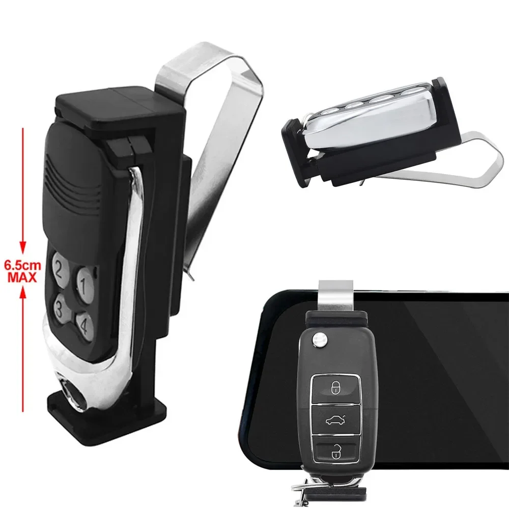 Car Sun Visor Clip Holder for Gate Remote 45-67mm Garage Door Control Car Keychain Fastener Barrier Auto Interior Accessories