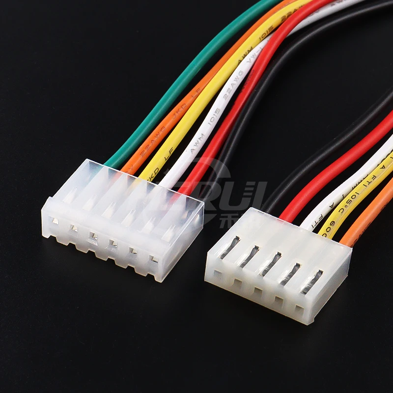 Wire connector CH3.96mm terminal cable single-headed male electron Color connection line 2p3p4p5p6p line length 20cm