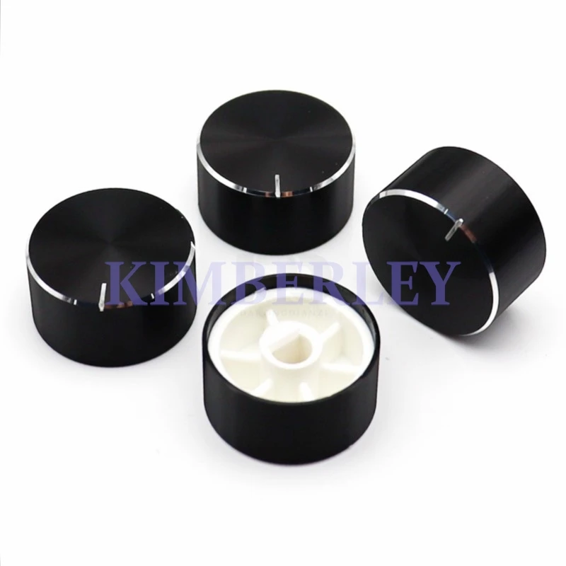 1PCS 25x13MM Aluminum Alloy Knob Potentiometer Meter Knobs Caps D Axis 6mm Half Shaft Hole Audio Volume Control Switch Cap