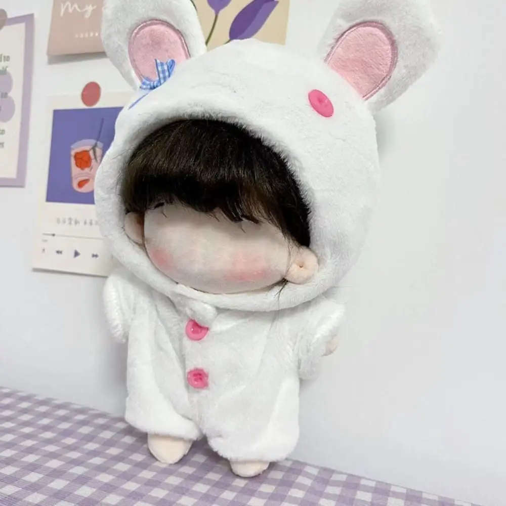 Petit Mini vêtements de 20cm, série animale, combinaison en peluche, robe à langer