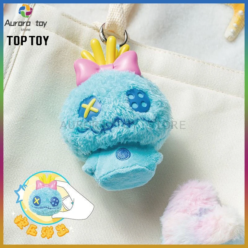

New TOPTOY Blind Box Stitch Elastic Velvet Pendant Series Mystery Box Anime Figure Toy Custom Birthday Collectible Ornament Gift