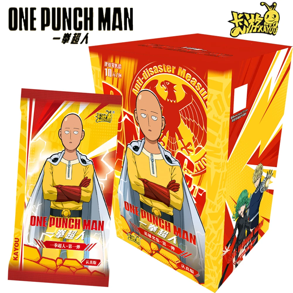 

KAYOU Genuine ONE PUNCH MAN Collection Card Adventure Funny Anime Saitama Terrible Tornado Peak Hero Card Peripheral Kids Gifts