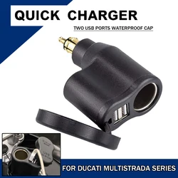 Per BMW R1150GS R18 K75 F750GS F800R moto Quick Charge DIN adattatore di alimentazione USB presa DIN per Tiger 850 800 XC XCX 2018 2019