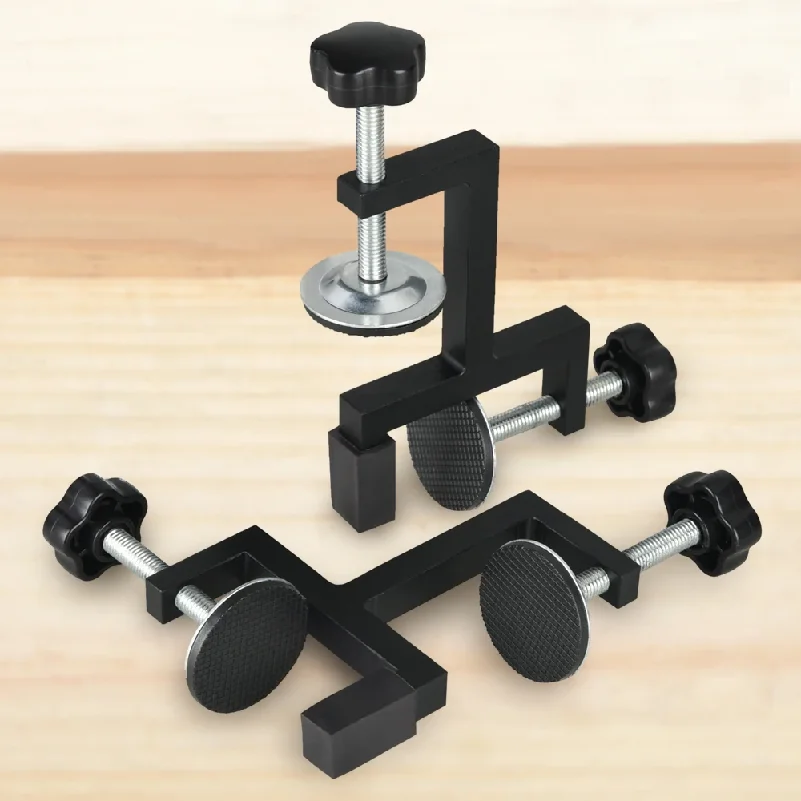 G-clamps, Y-clamps, woodworking fixtures, jigs, G-shaped woodworking aids