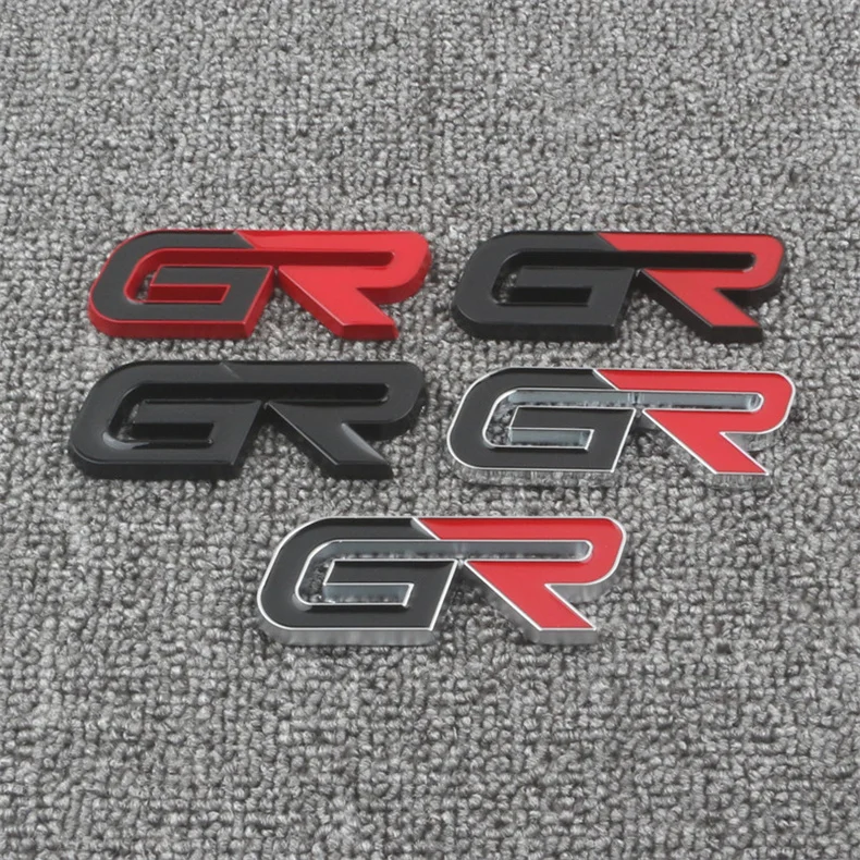 3D Car GR Sport Decal Front Hood Grille Emblem Badge for Toyota HV YARiS RZ RC RS Prius Lexus Harrier Camry RAV4 Trunk Stickers