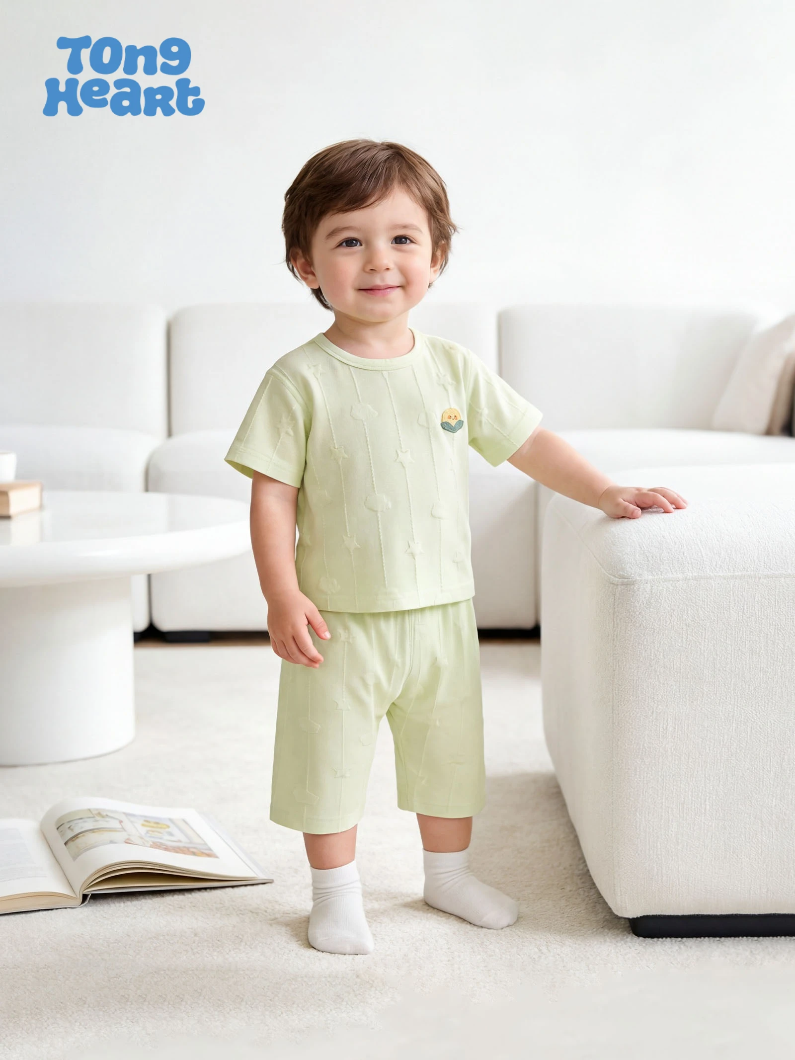 Baby Set - New Summer Style Children's Homewear Set - Short-sleeved Baby Clothing for 7-8 Months Old