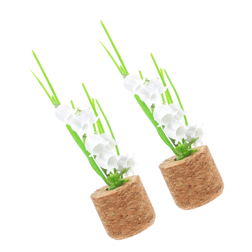 

2pcs Aromatherapy Card Clip Vent Accessories Simulated Potted Plants Car Air Vent Clips Decoration Plastic Conditioning Outlet