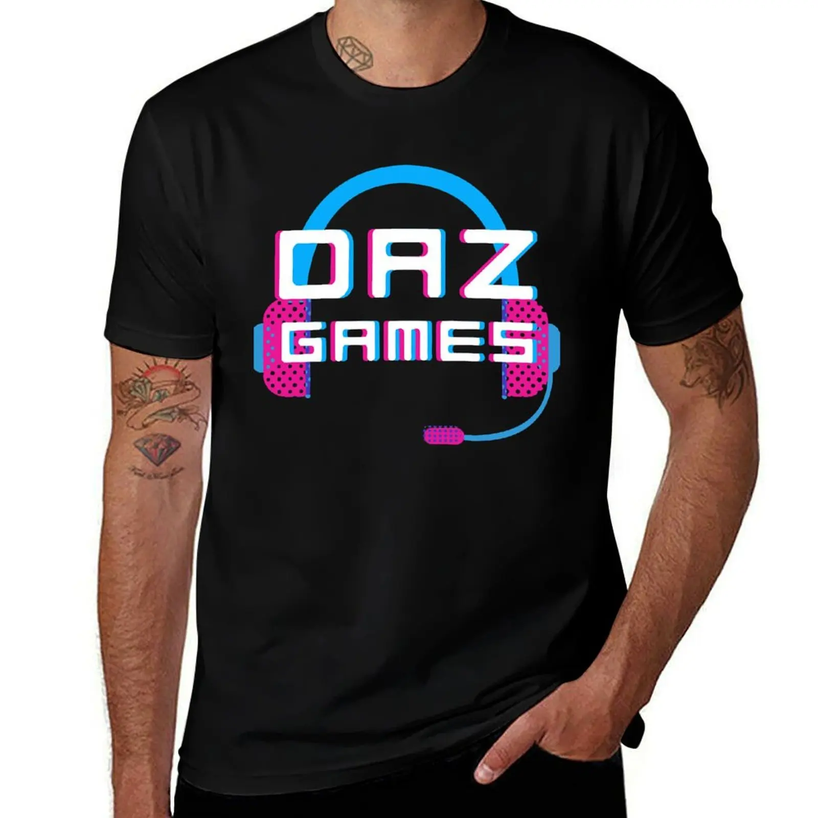 shirt T-Shirt man T-Shirt t man t shirts Headphone cotton tshirt Games funny designer Daz for