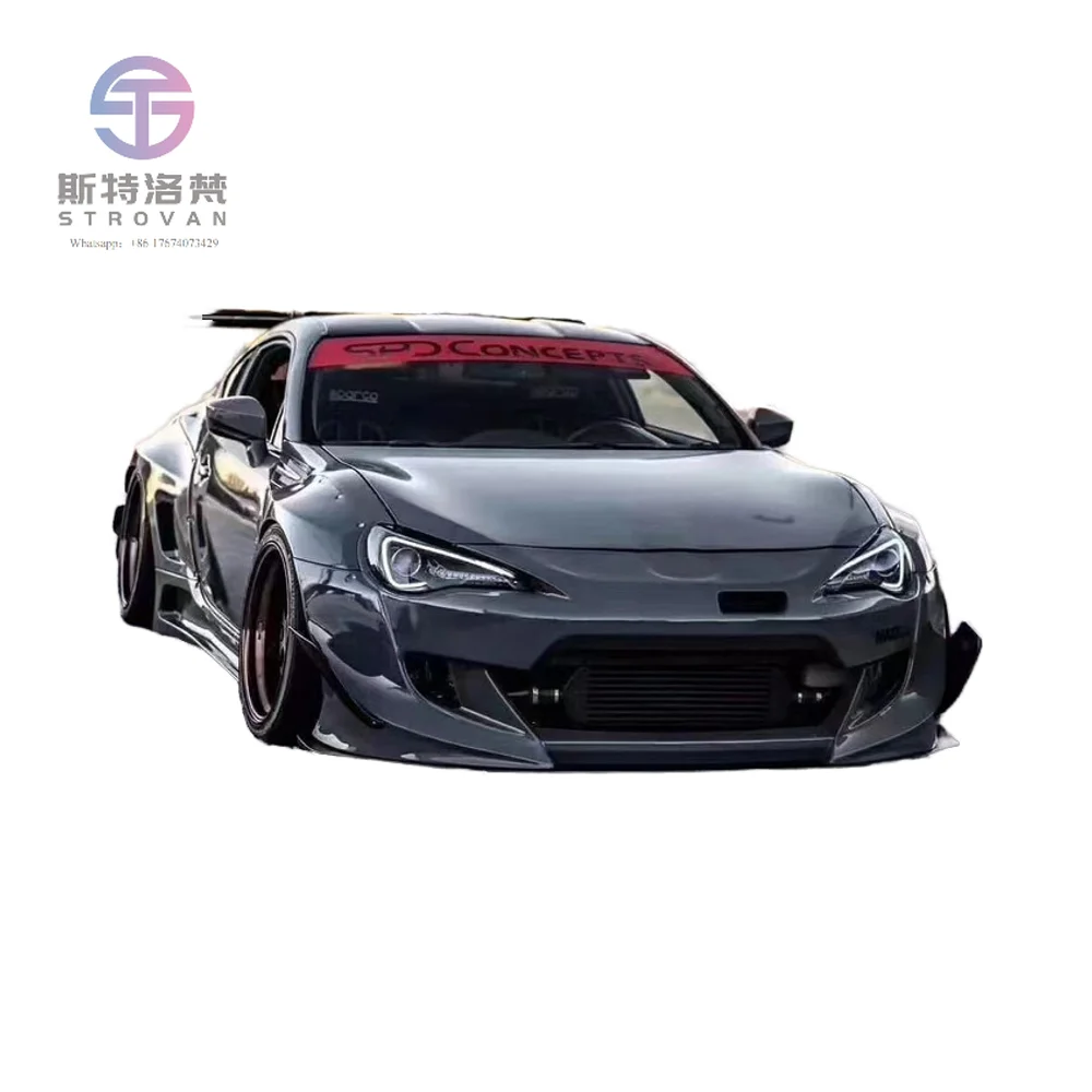 

for 2022 Products 86 Gt86wide Bodyki Body Kit 86 GT86 FT86 Front and Rear Bumper Side Skirts Spoiler