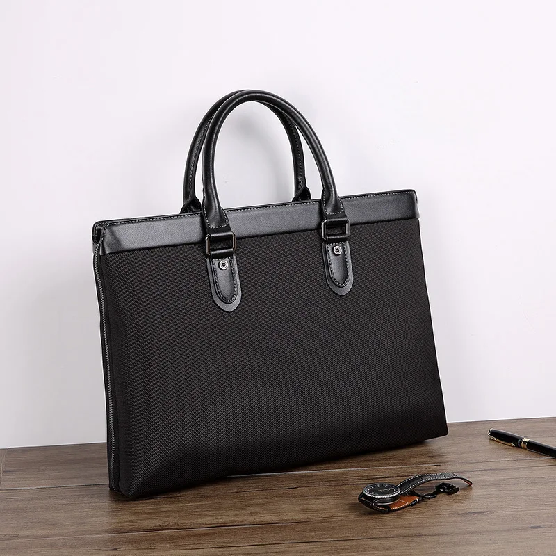 2025 حقيبة الموضة الجديدة أكسفورد القماش كمبيوتر محمول واحد العلامة التجارية الفاخرة حقيبة ساعي الرجال حقائب جلدية للرجال متعددة الطبقات حقيبة يد رجالي