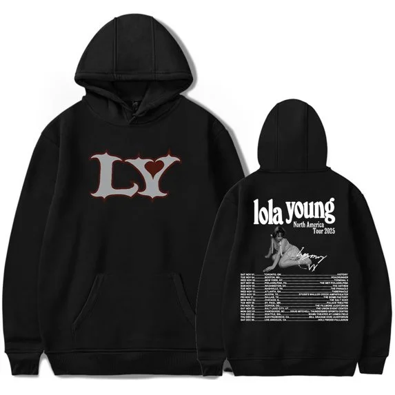 

Lola Young North America Tour 2025 Merch Unisex Fashion Long Sleeve Sweatshirts Stylish Hoodies