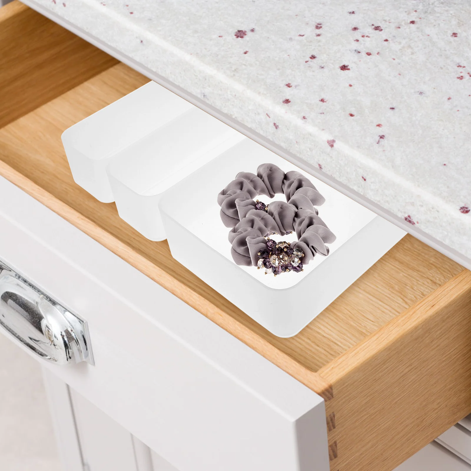 

1 Set Organizer Tray Storage Bin Divider For Home Office Bathroom Kitchen Drawer Organizer Bin Closet Detachable Adjustable