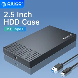 ORICO type-c zewnętrzna obudowa dysku twardego SATA na USB3.1 obudowa dysku twardego na 2.5 ''HDD SSD 6Gbps prędkość obsługuje UASP