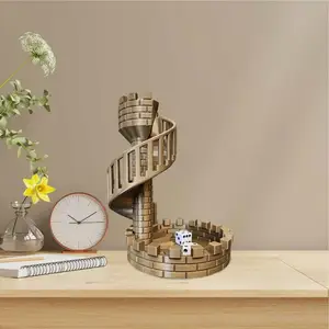 Dice Tower Desktop Stairs, Old Roman Thematic Data, Rolling Tower Ornaments 8 Main Sales Data Tower - №8