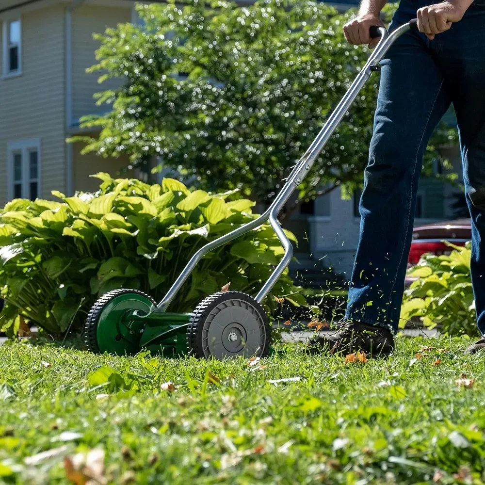 Outdoor Power Tools 304-14S 14-Inch 5-Blade Push Reel Lawn Mower, Green,Lawn Mower