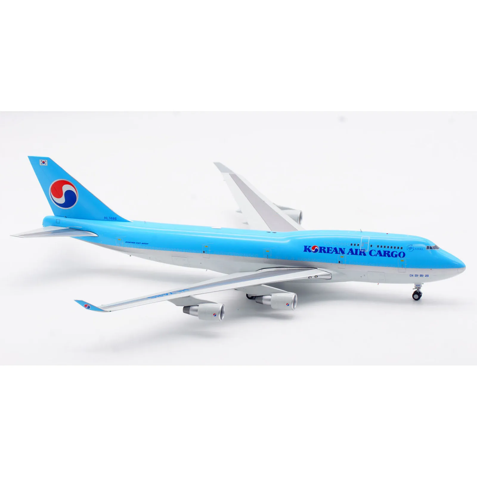 XX20186 Kolekcjonerski Model Samolotu ze Stopu Metalu Prezent JC Wings 1:200 Korean Air Cargo \"SkyTeam\" Boeing B747-400BCF Odlewany Model Samolotu HL7486