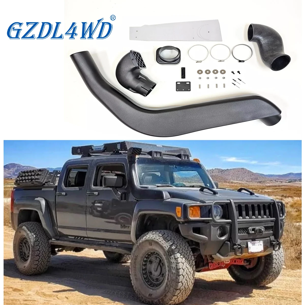 

4x4 offroad Air intake Snorkel kit FOR 2008 2009 Hummer H3 X Sport 4-Door 3.7L l5 GAS