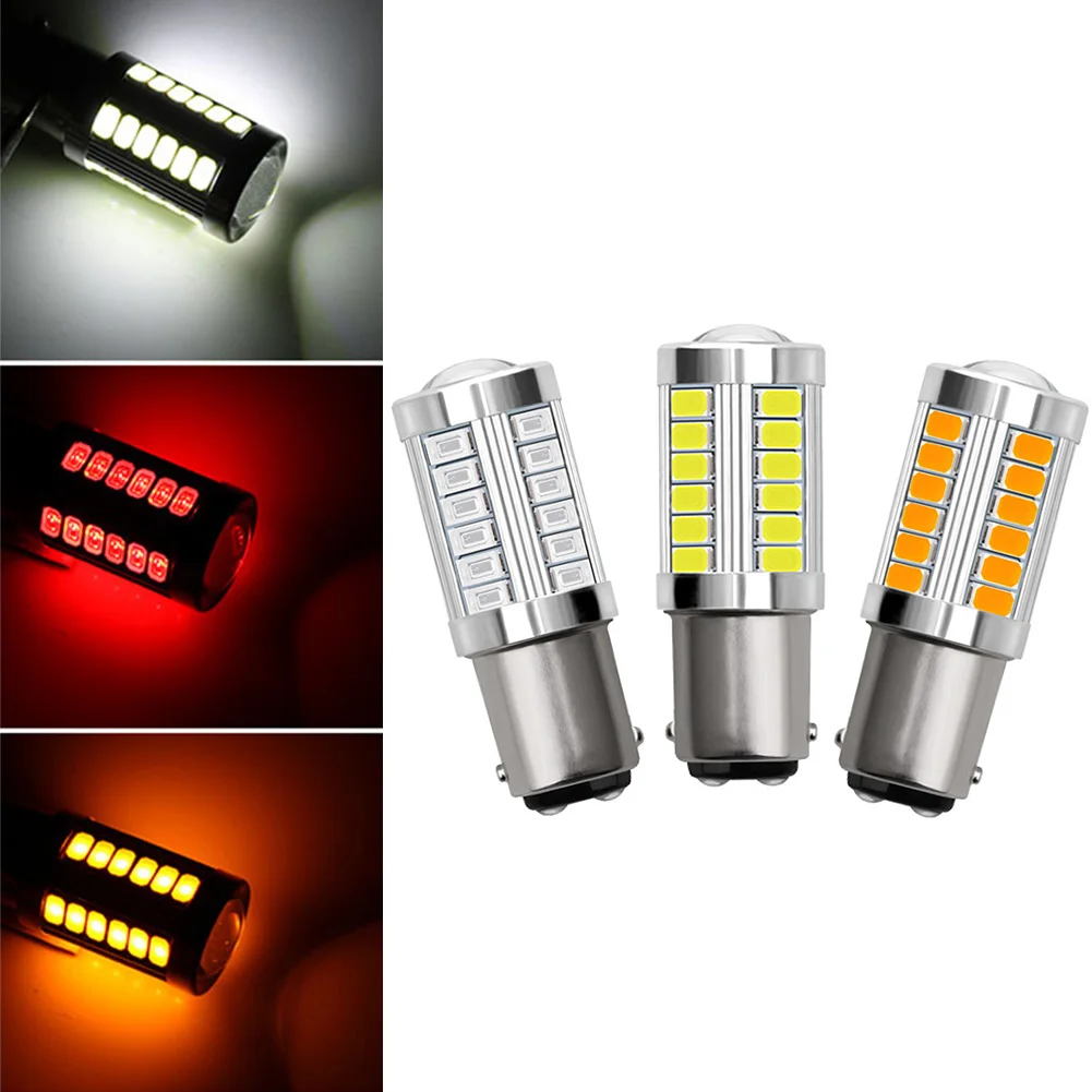 1Pc 1157 33-SMD LED Car Bulb Backup Reverse Light 5630 BA15S P21W LED Light