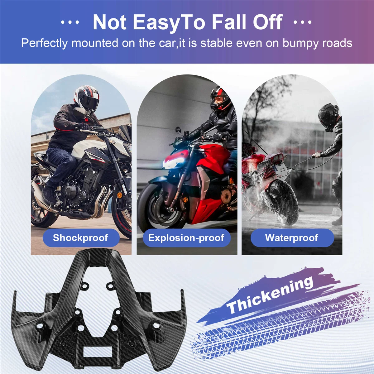 M0t-rMotorcycle Front Headlight Air Intake Inter Fairing Fit for Ducati Streetfighter V4 V4S 2020 - Image 4