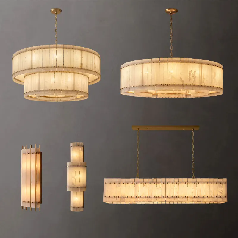 ثريا غرفة المعيشة LED الحديثة لعام 2025، تركيبات إضاءة السقف الرخامي، مناسبة لغرفة الطعام والديكور الردهة