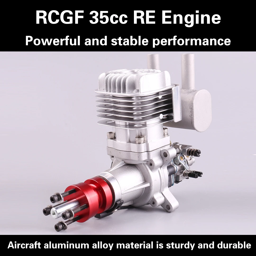 

RCGF 35cc Rear Exhaust Pipe Petrol/Gasoline Engine for RC Airplane Two Strokes Single Cylinder Natural Air Cooling