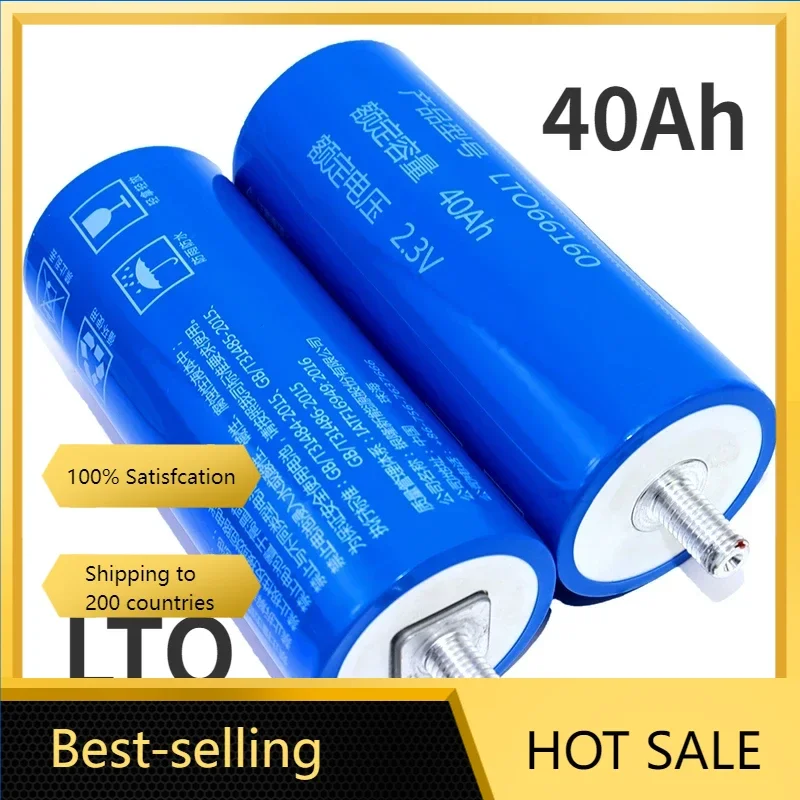 2023 100% Original Real Capacity Yinlong 66160 2.3V 40Ah 30AH Lithium Titanate LTO Battery Cell for Car Audio Solar Energy