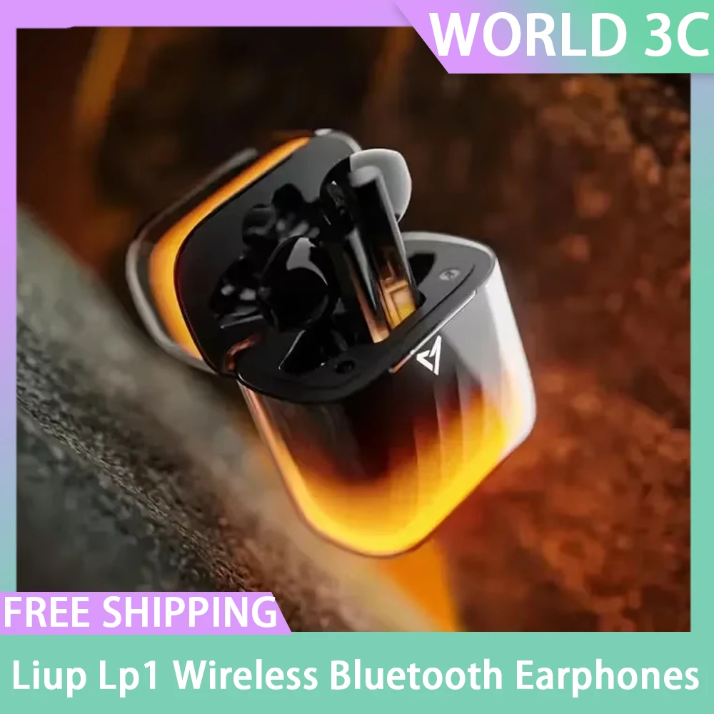 

Liup Lp1 Earphones Night Light Wireless Bluetooth Quicksand Noise Reduction Luminous Transparent Glass 5.4 Muisc Gaming Headphon