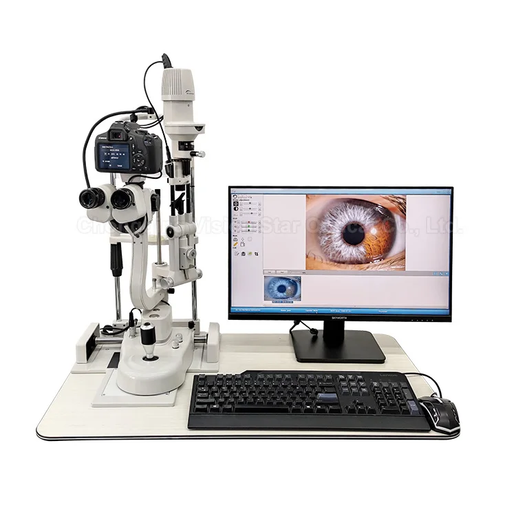 S5D ophtalmologie lampe à fente Microscope dispositif médical ophtalmique LED numérique lampe à fente ophtalmique prix