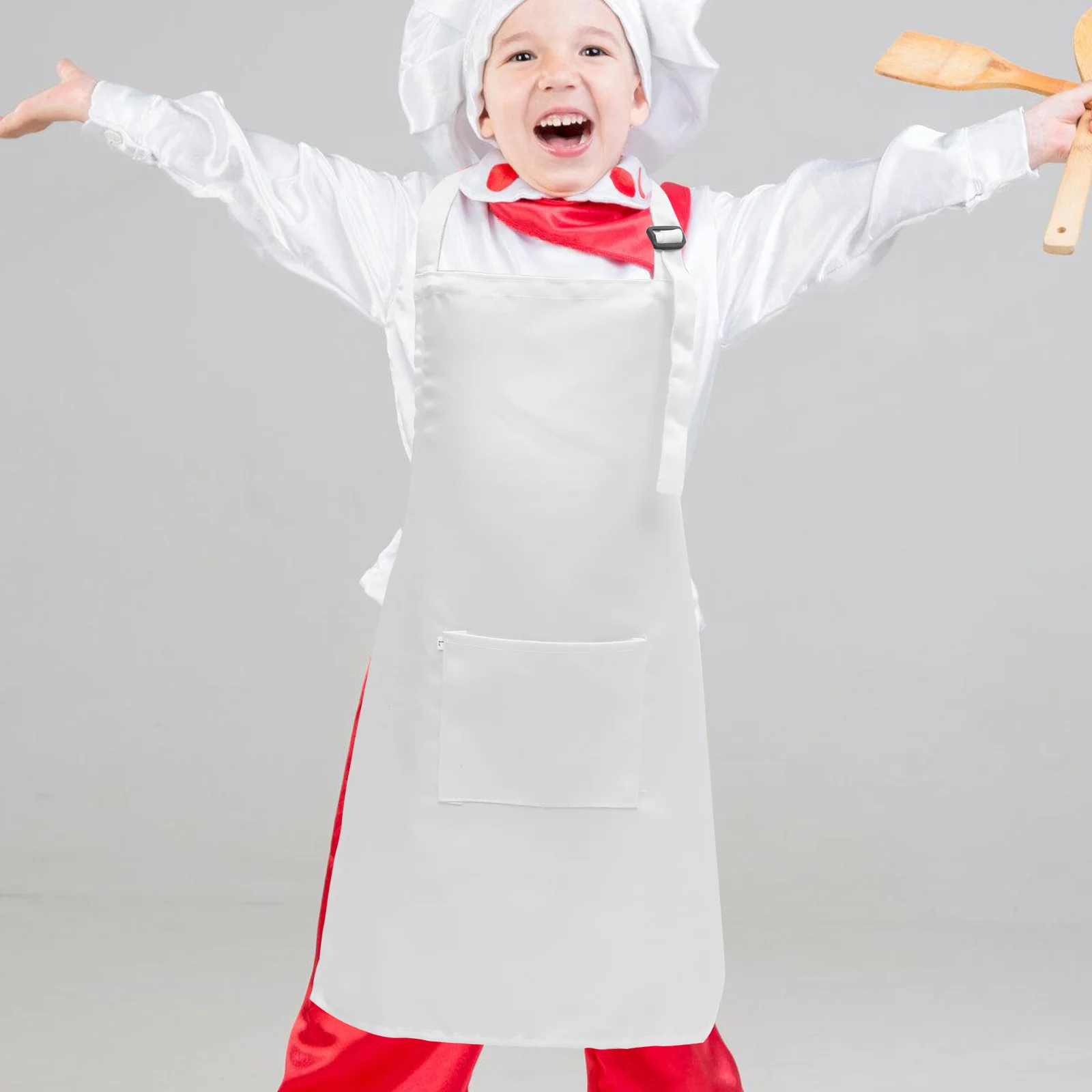 

6pcs Adjustable Kids Painting Apron Polyester Childrens Portable For Drawing Cooking Baking Decorative Multi-Function Wipe